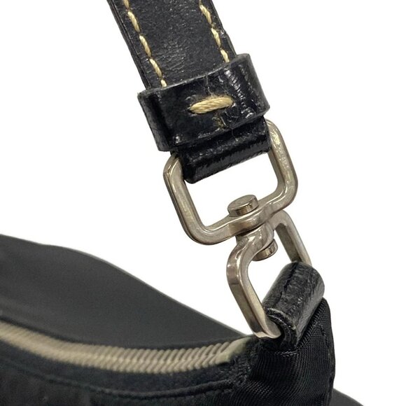 Auth PRADA - BR1268 Black Nylon Leather Handbag - Picture 10 of 16